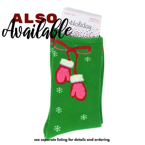 BOGO Planet Sox Women Winter Shimmer Snowflake Socks Size 9-11 Two Pairs for One - Picture 7 of 7